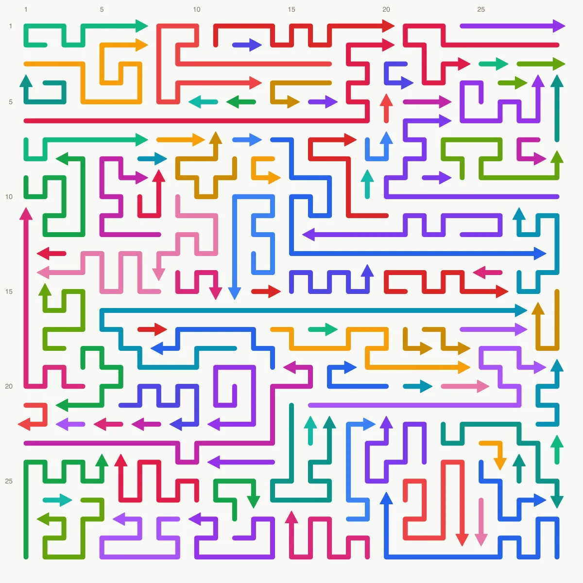 Arrow Escape level 36: 29×29 board with 94 arrows